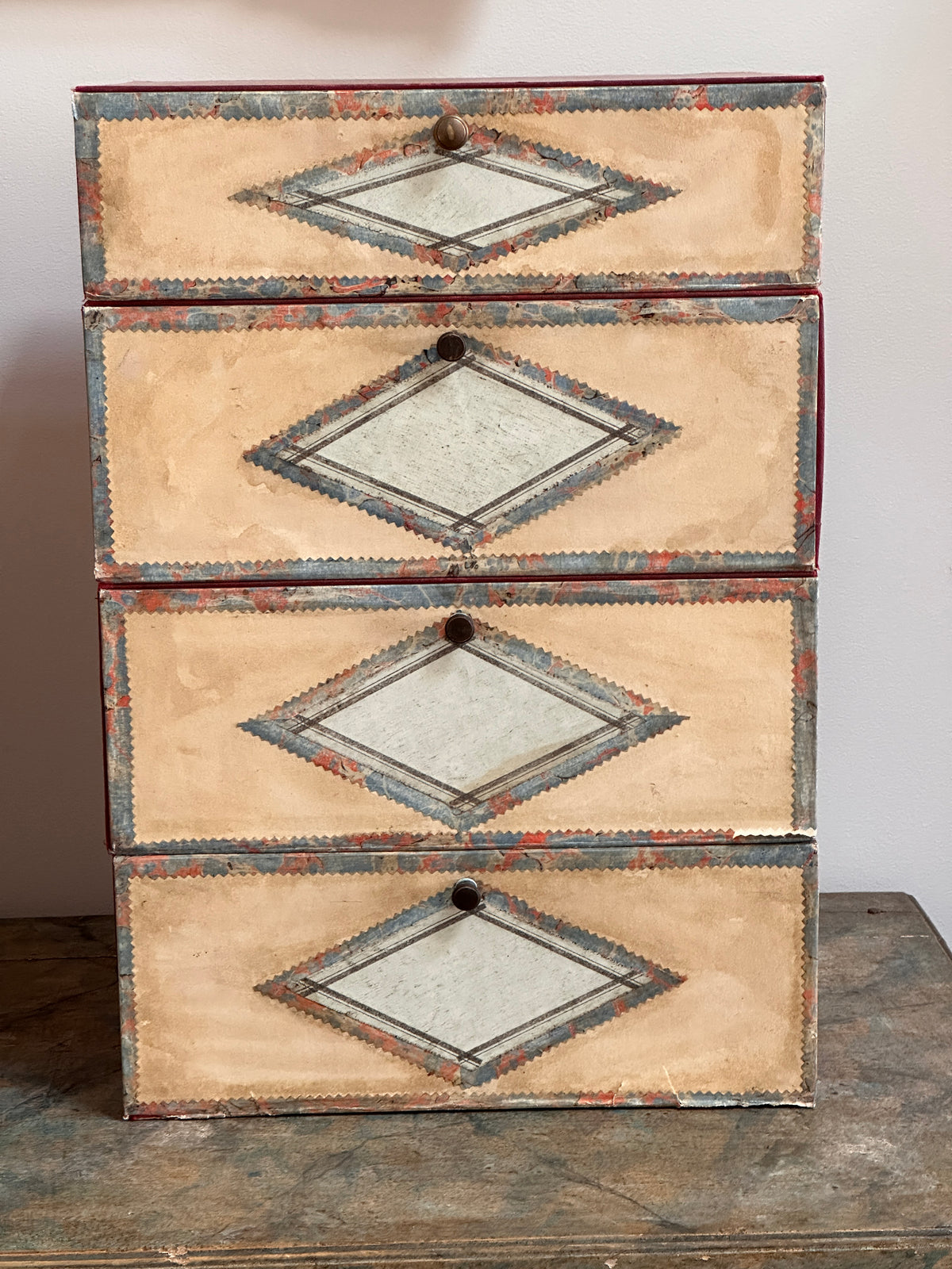 Late 19th Century French Cardboard File Boxes