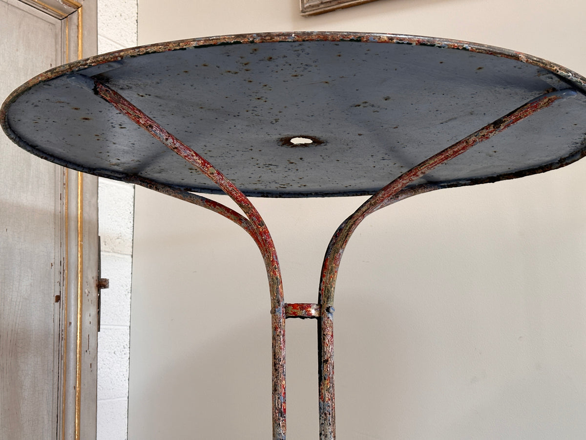 Late 19th-early 20th Century French Café Table, polychrome