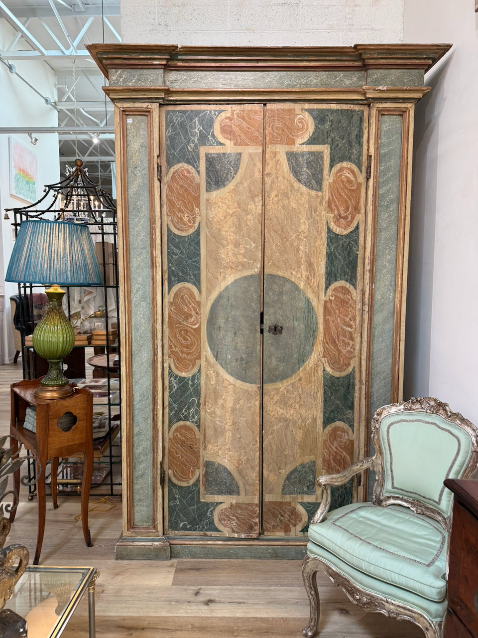 Italian painted armoire, Tuscany 18th Century