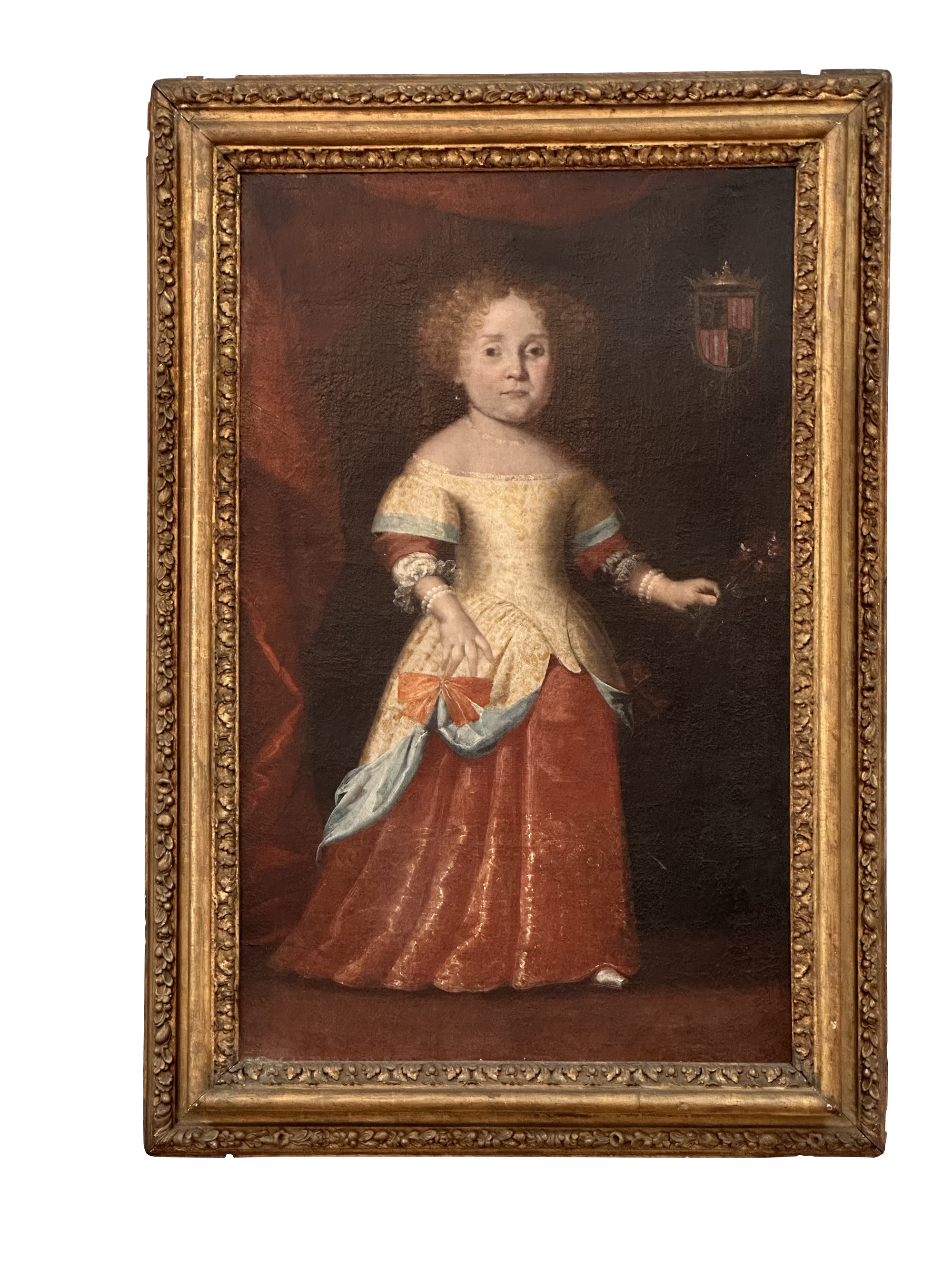 Italian 18th Century full-length Portrait of a girl