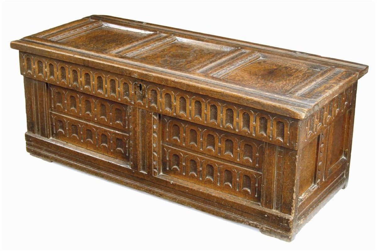 A 17th century Oak Chest, English or French - Helen Storey Antiques