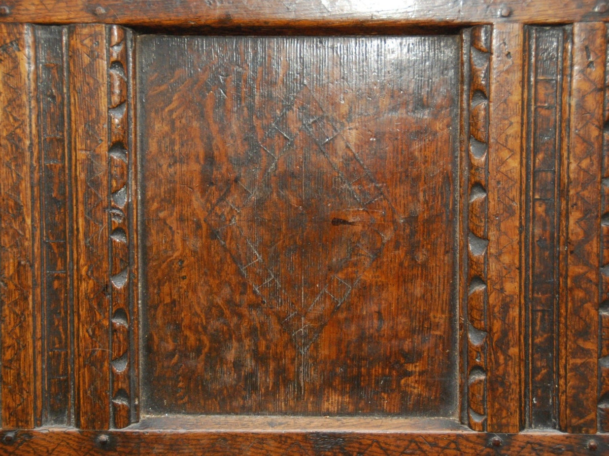 A 17th century Oak Chest, English or French - Helen Storey Antiques