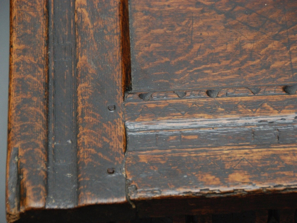 A 17th century Oak Chest, English or French - Helen Storey Antiques