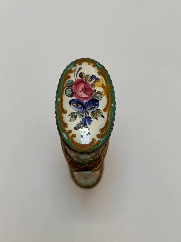 A Fine Bilston Enamel Etui, c. 1780 - Helen Storey Antiques