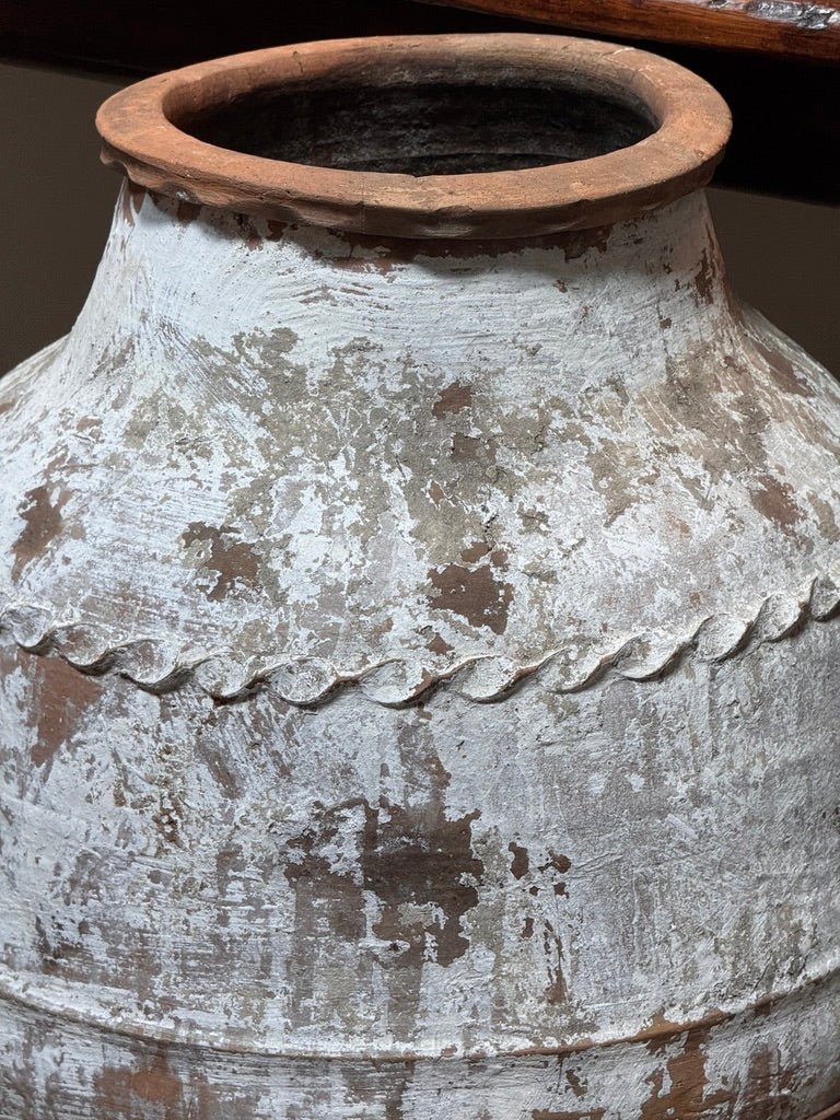 An 18th century Anatolian terracotta storage jar - Helen Storey Antiques