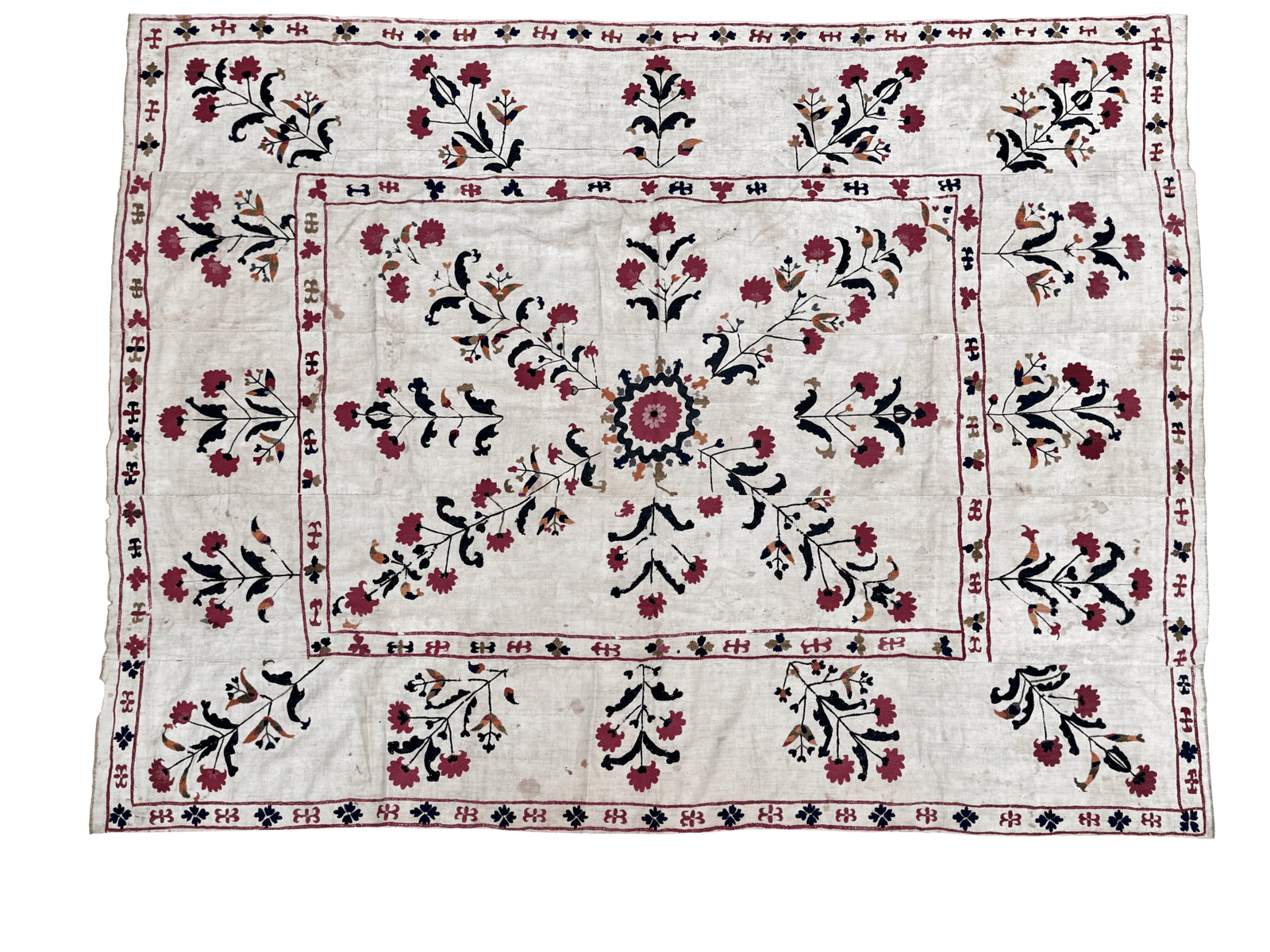 An Uzbek Suzani, Nurata Region, c. 1850