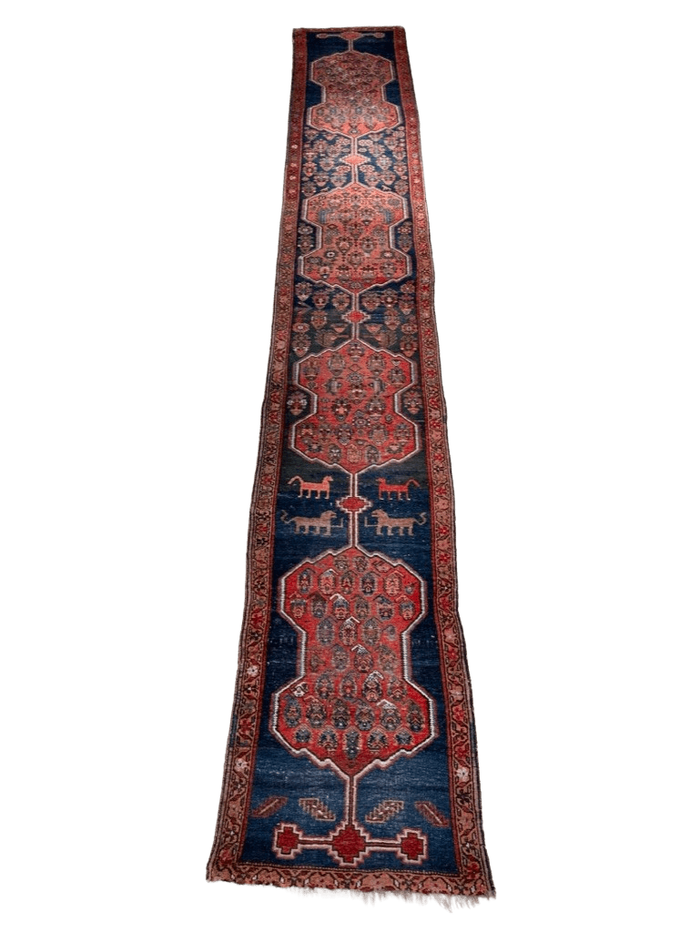 Antique Northwest Persian runner, Richly Patterened - Helen Storey Antiques