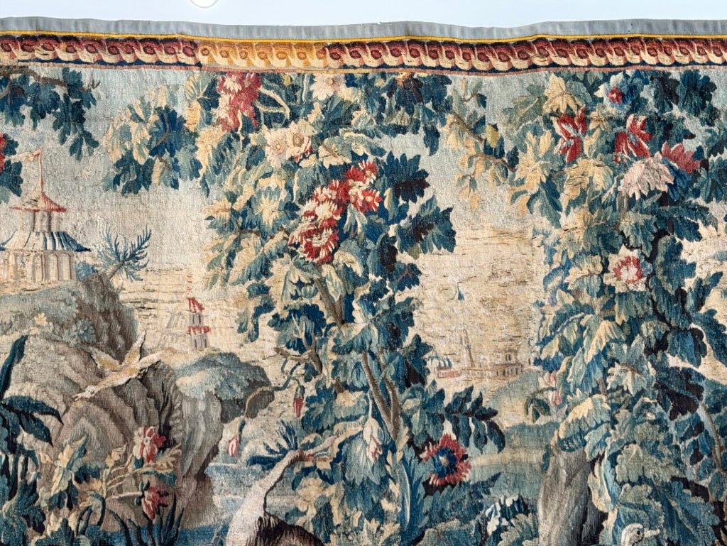 Beautiful Aubusson Tapestry, 18th Century - Signed - Helen Storey Antiques