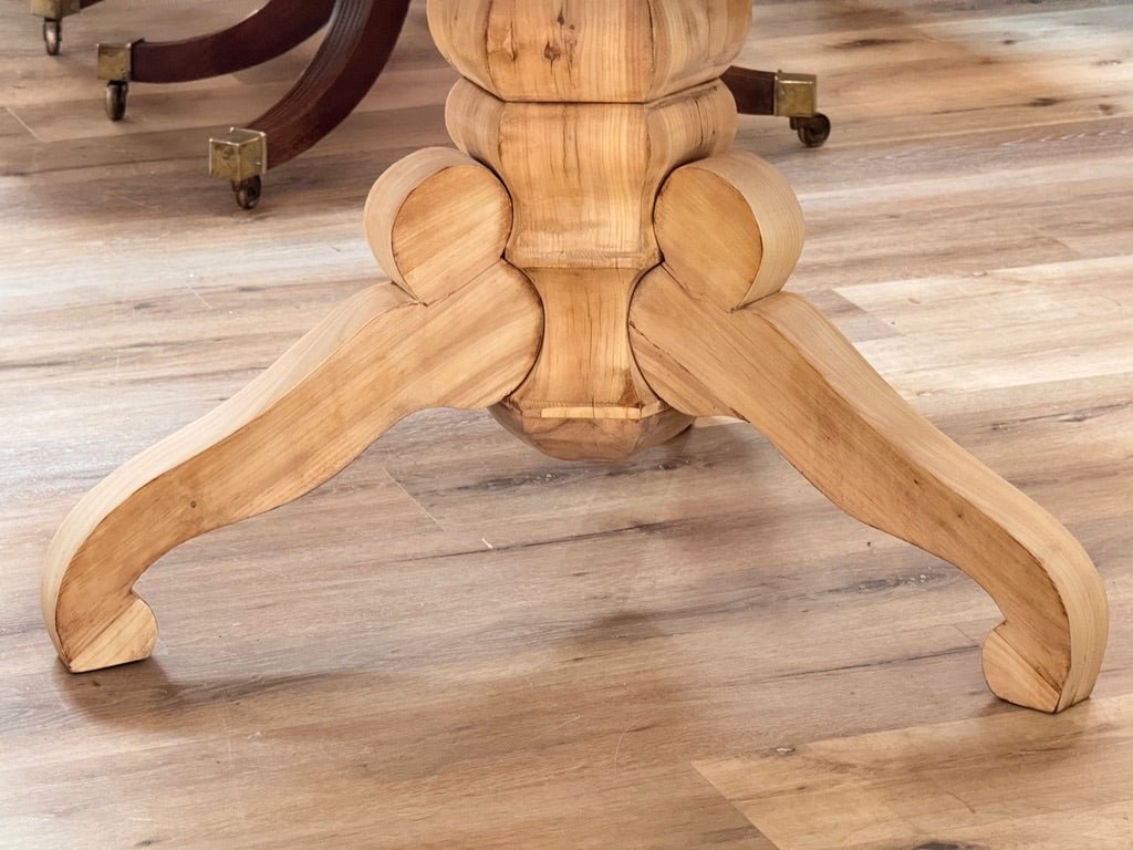 Biedermeier fruitwood tilt top round breakfast table, 19th c - Helen Storey Antiques