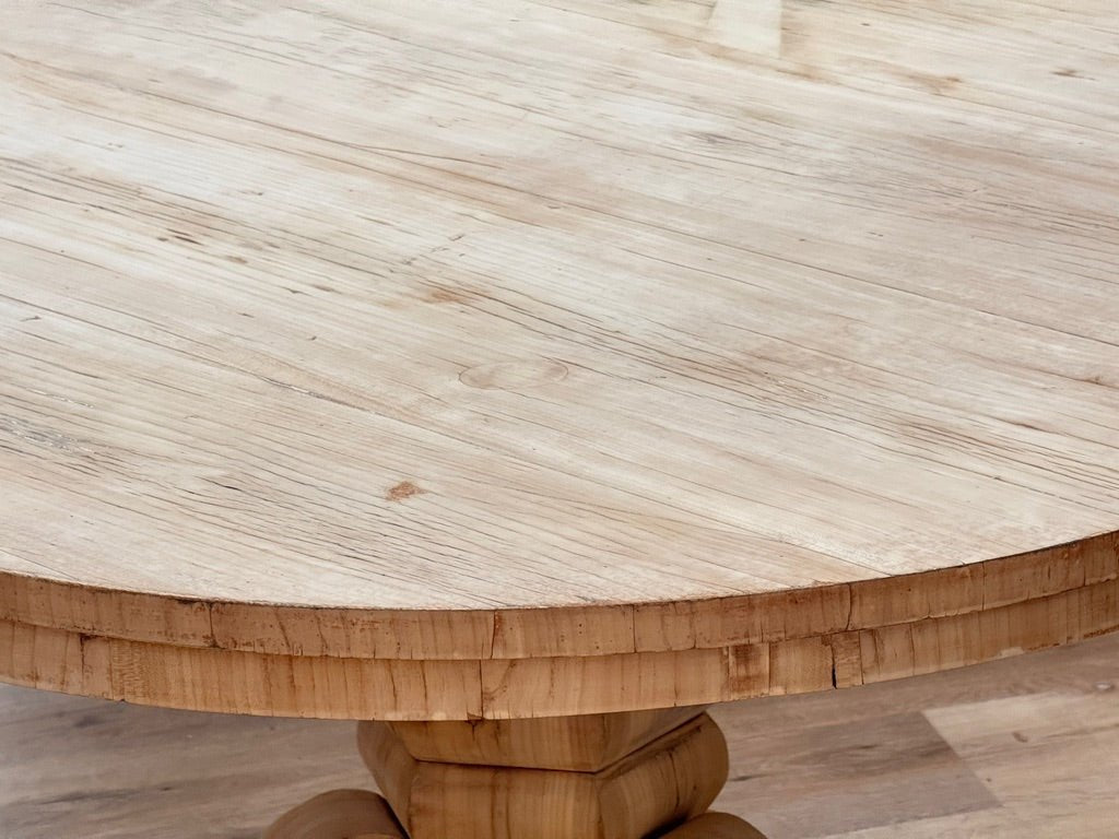 Biedermeier fruitwood tilt top round breakfast table, 19th c - Helen Storey Antiques