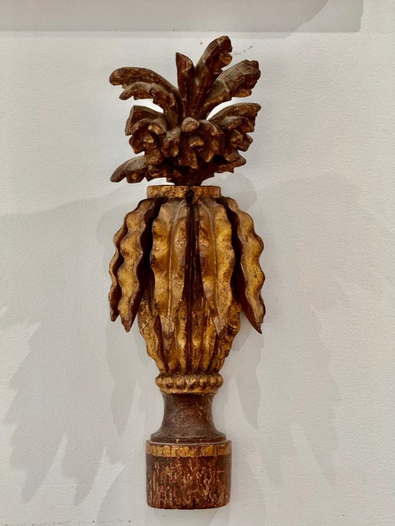 Carved and Gilded Floral Fragment, Deeply Carved with Detail - Helen Storey Antiques