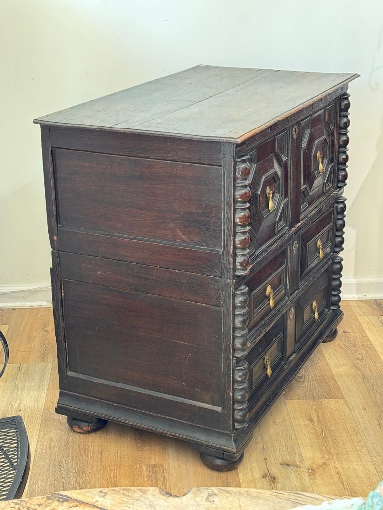 Charles II style Joined Oak Chest of Drawers - Helen Storey Antiques