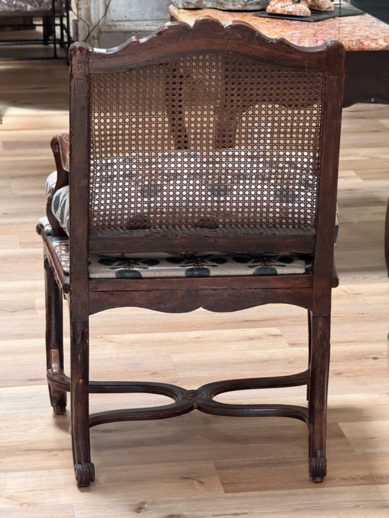 Charming, period Louis XVI caned fauteuil - Helen Storey Antiques