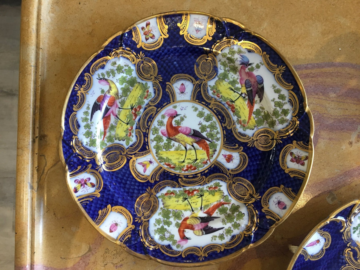 Chelsea Porcelain Cabinet Plates, Mid 18th Century - Helen Storey Antiques