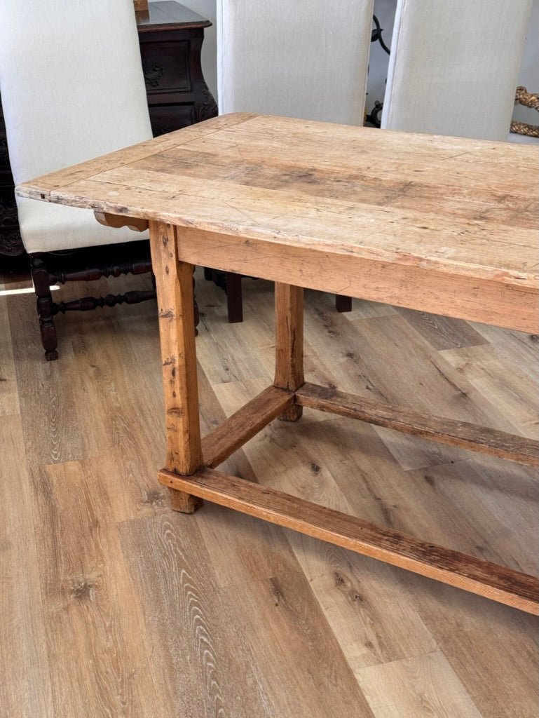 Continental Pine Farm Table, Late 19th Century - Helen Storey Antiques