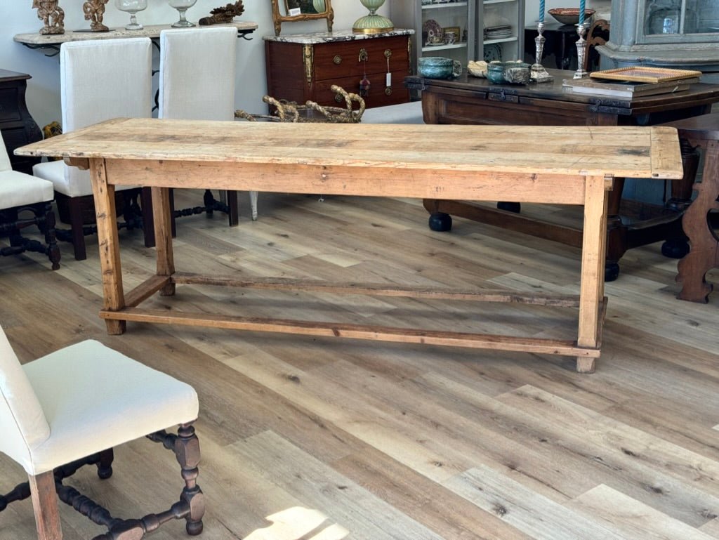 Continental Pine Farm Table, Late 19th Century - Helen Storey Antiques