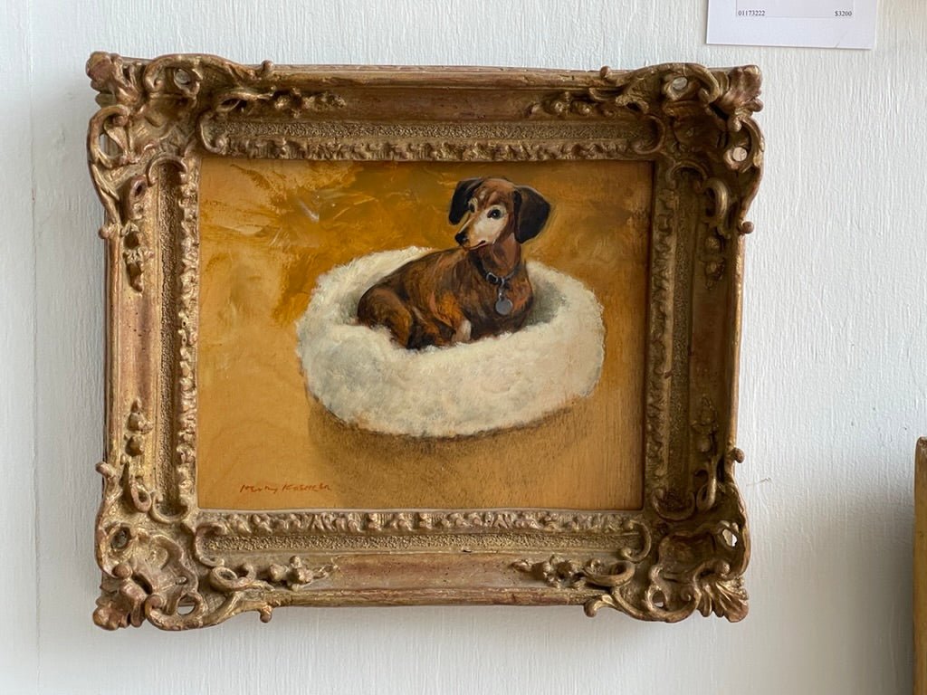 Dachshund, Oil on board, Henry Koehler (1927 - 2018), - Helen Storey Antiques