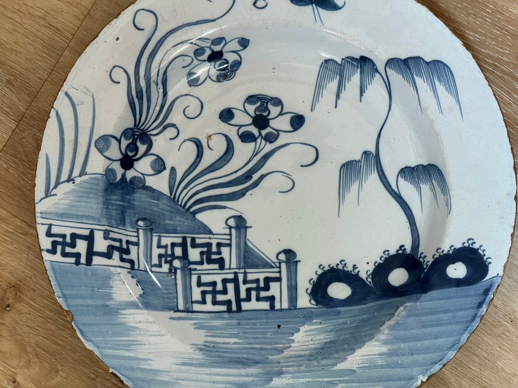 Delft Charger, c. 1760 - Helen Storey Antiques