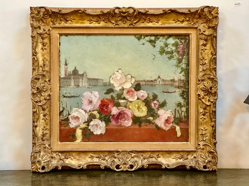 Dietz Edzard (German, 1893-1963) Still Life of Flowers with Venetian B ...