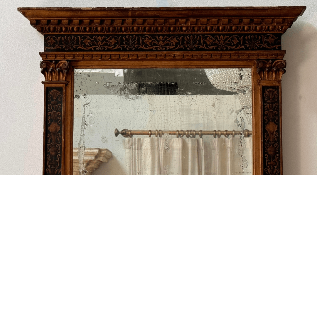 Early 19th C. Italian tabernacle frame mirror - Helen Storey Antiques