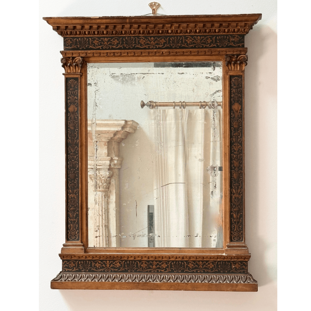 Early 19th C. Italian tabernacle frame mirror - Helen Storey Antiques