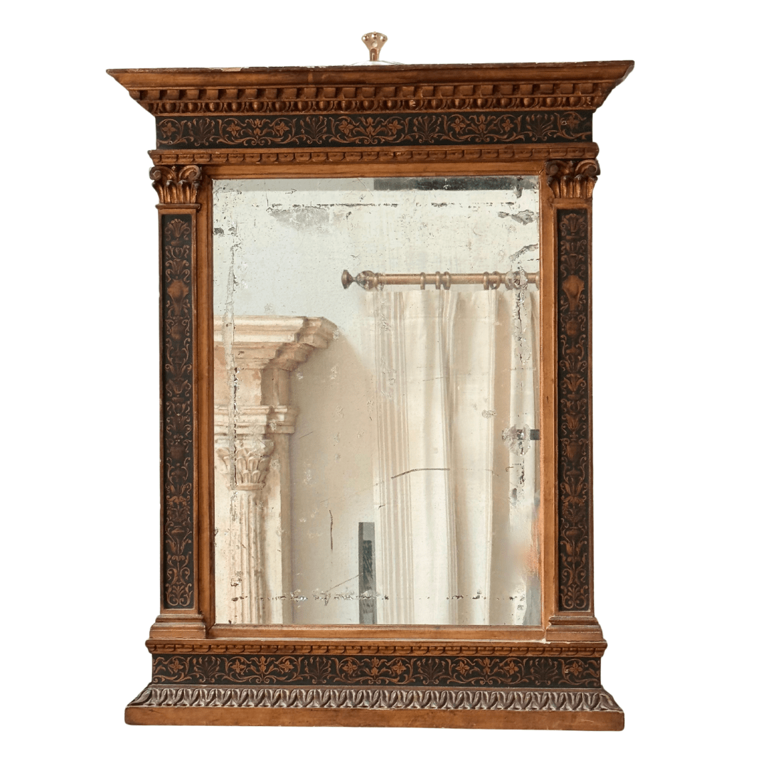 Early 19th C. Italian tabernacle frame mirror - Helen Storey Antiques