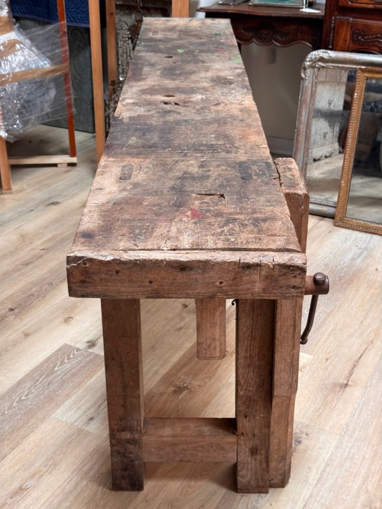 Early 20th Century French Carpenter’s Workbench - Helen Storey Antiques