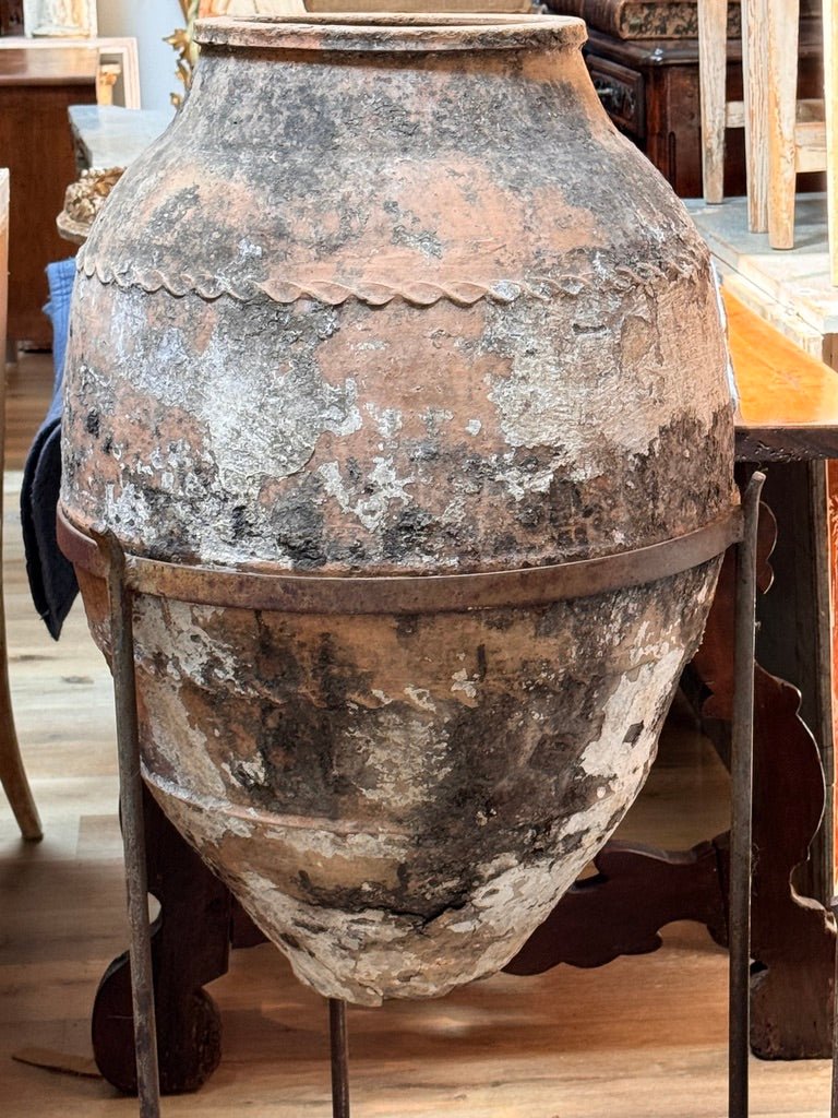 Early Anatolian terracotta storage jar, likely 18th century - Helen Storey Antiques