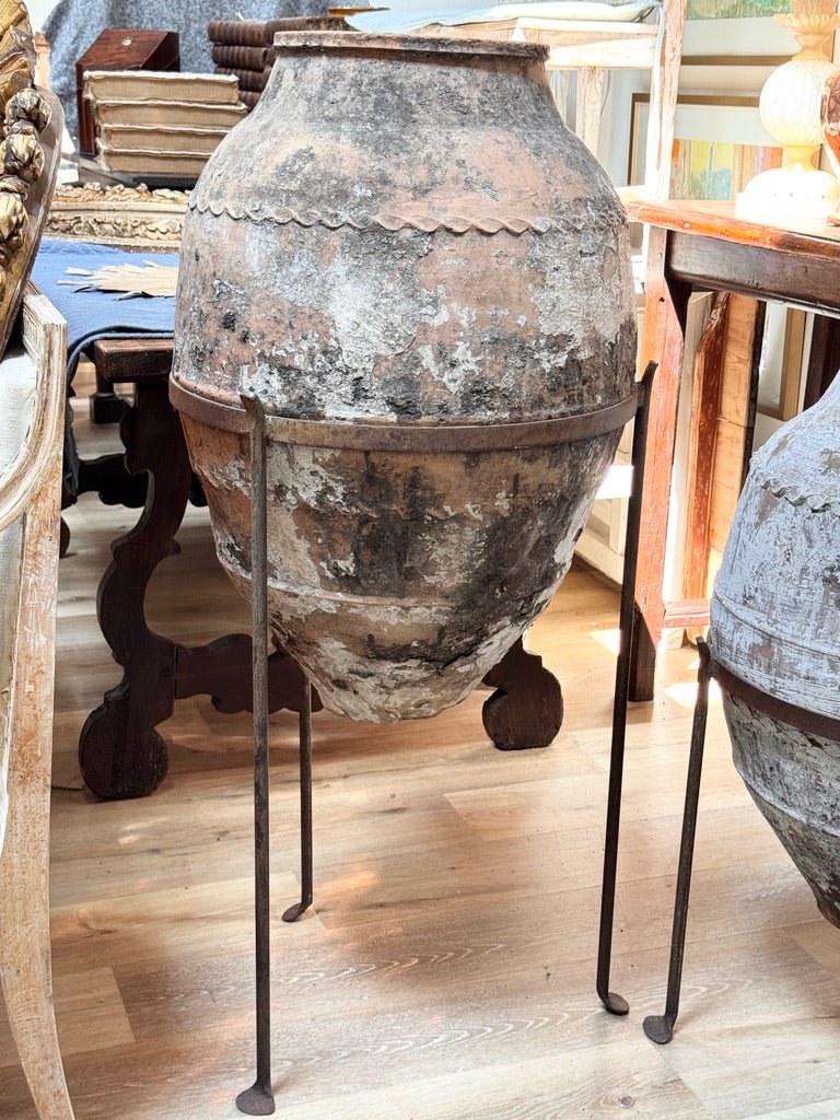 Early Anatolian terracotta storage jar, likely 18th century - Helen Storey Antiques
