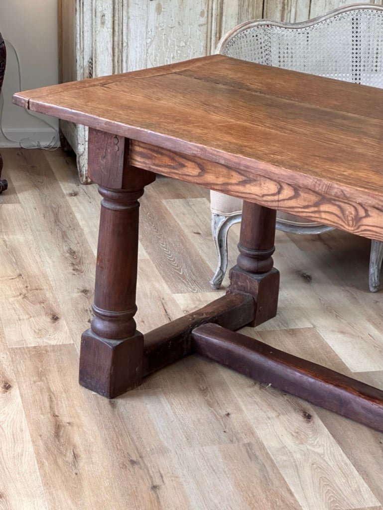 Eighteenth Century French Oak Refectory Dining Table - Helen Storey Antiques