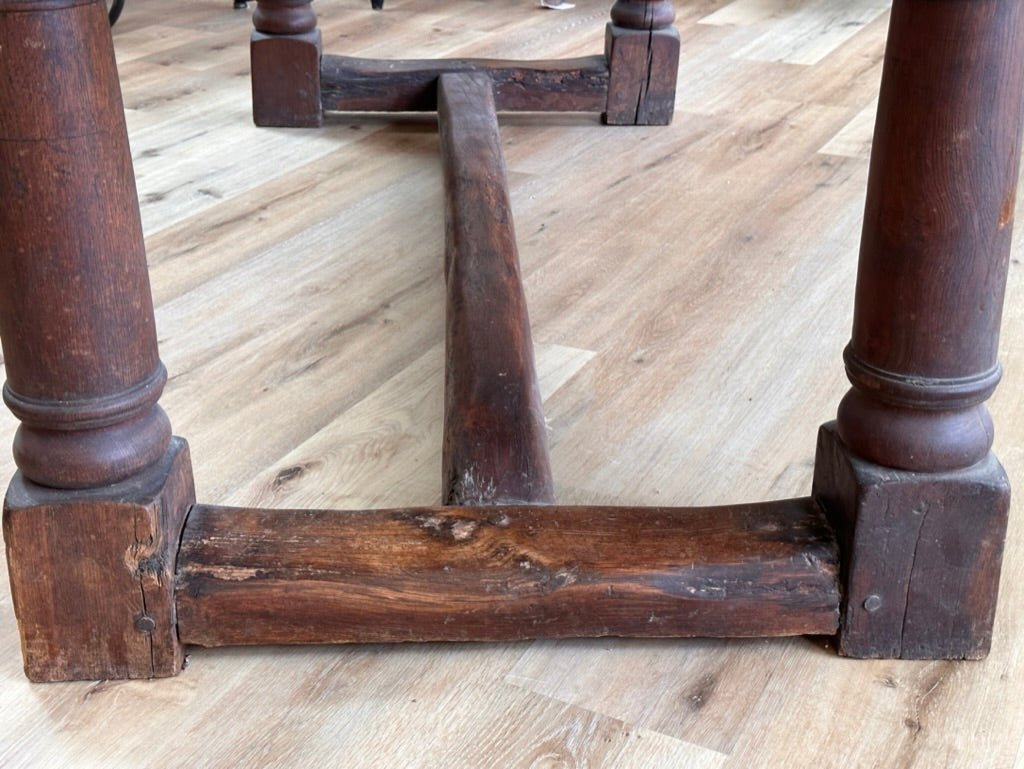 Eighteenth Century French Oak Refectory Dining Table - Helen Storey Antiques