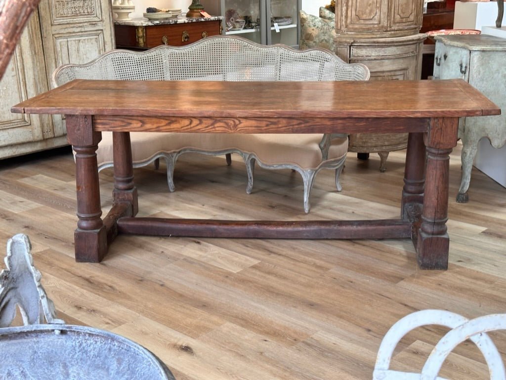 Eighteenth Century French Oak Refectory Dining Table - Helen Storey Antiques