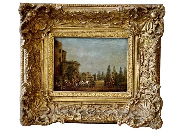 EIGHTEENTH CENTURY OIL ON CANVAS, LIKELY ITALIAN - Helen Storey Antiques