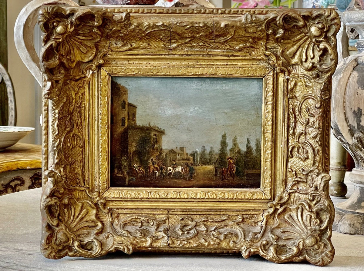 EIGHTEENTH CENTURY OIL ON CANVAS, LIKELY ITALIAN - Helen Storey Antiques