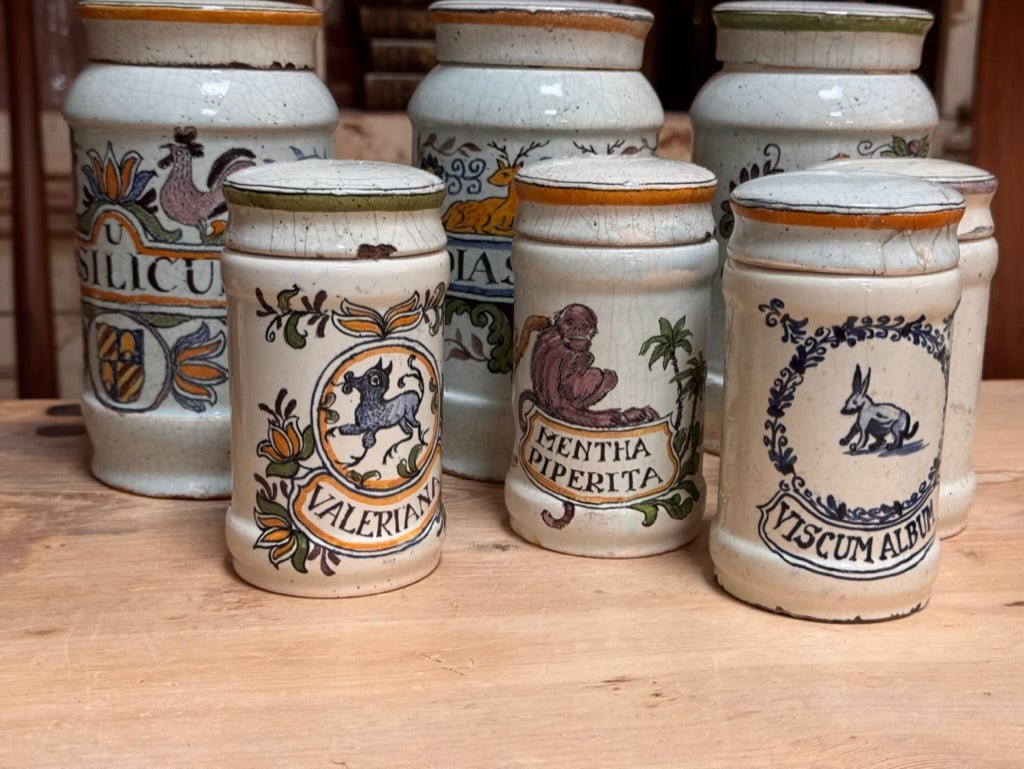 Eighteenth Century Pharmacy Apothecary Herb Jars - Helen Storey Antiques