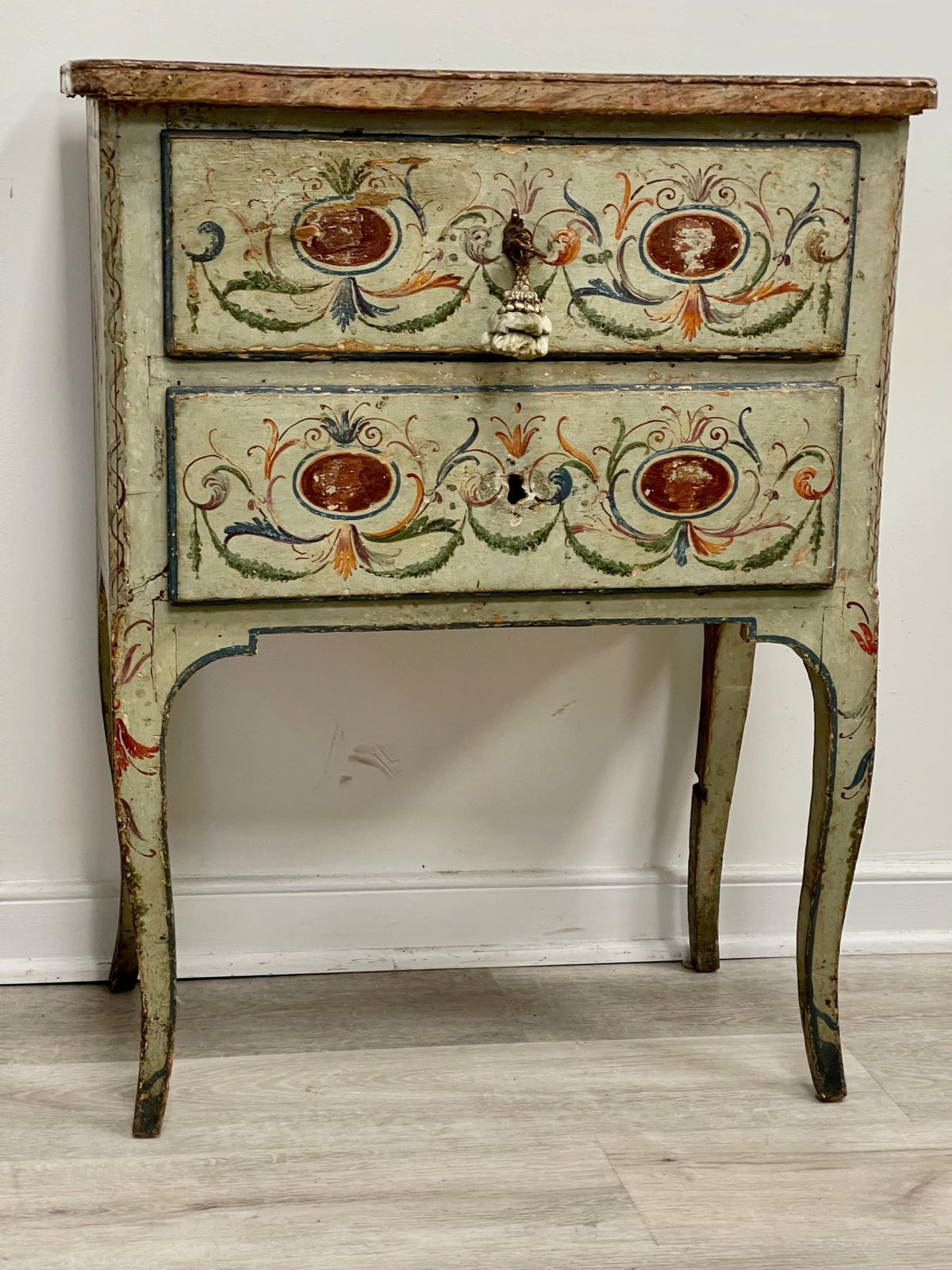 Eighteenth Century Venetian Painted Side Cabinet - Helen Storey Antiques