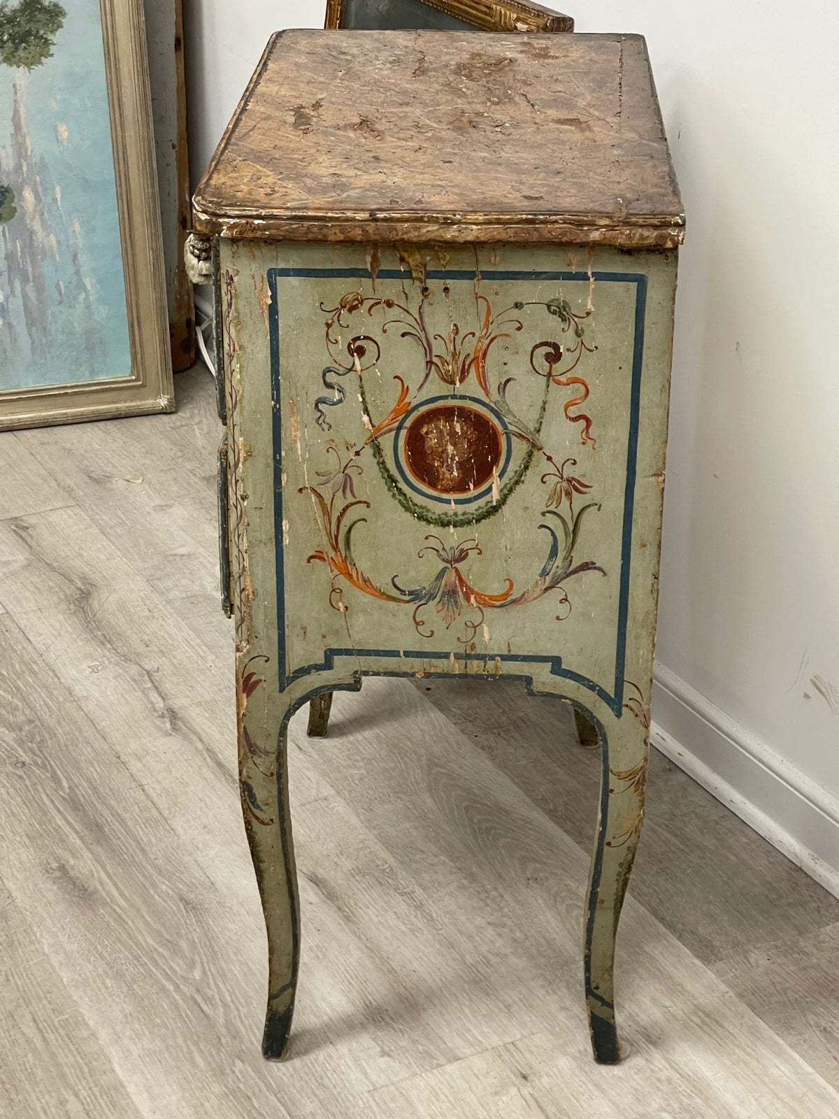 Eighteenth Century Venetian Painted Side Cabinet - Helen Storey Antiques