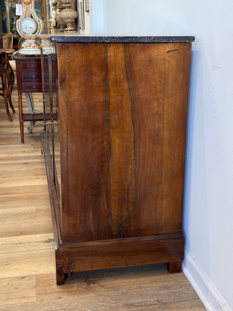 Elegant 19th century French burlwood enfilade sideboard - Helen Storey Antiques