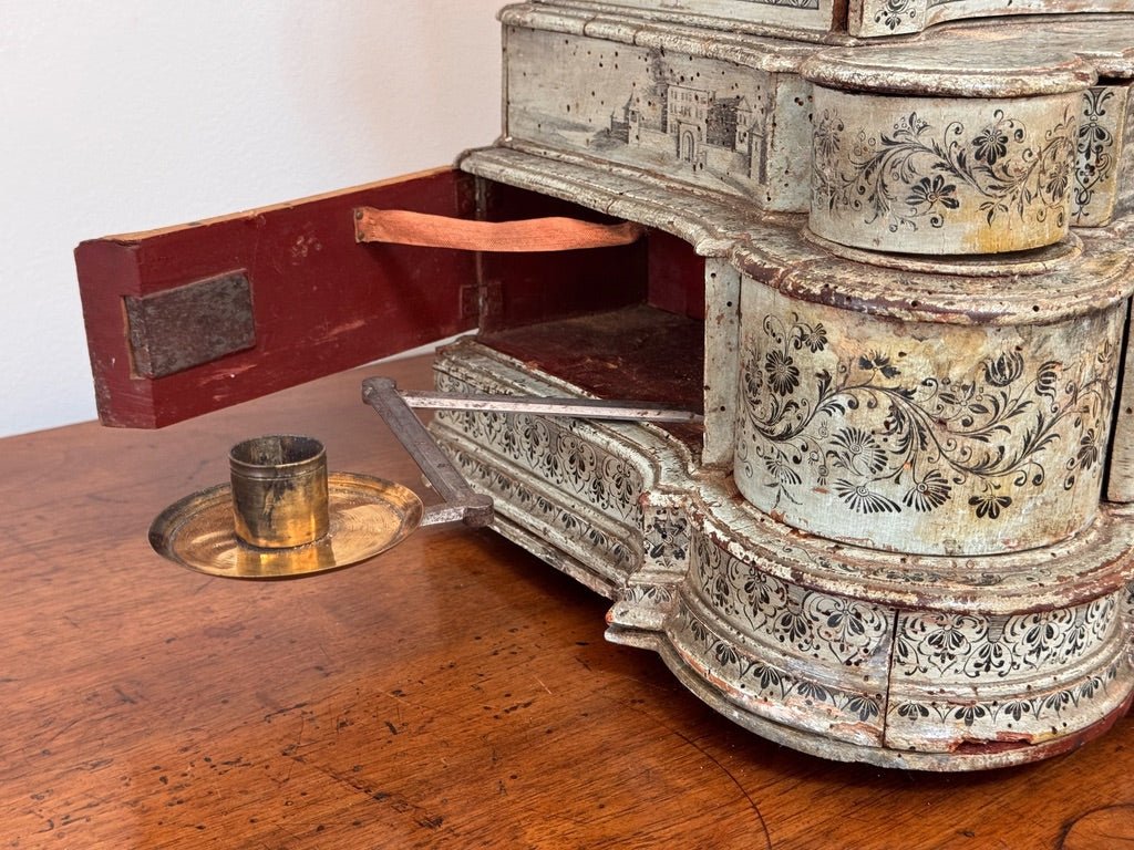Exceptional 18th Century Venetian dressing table mirror / table top vanity - Helen Storey Antiques