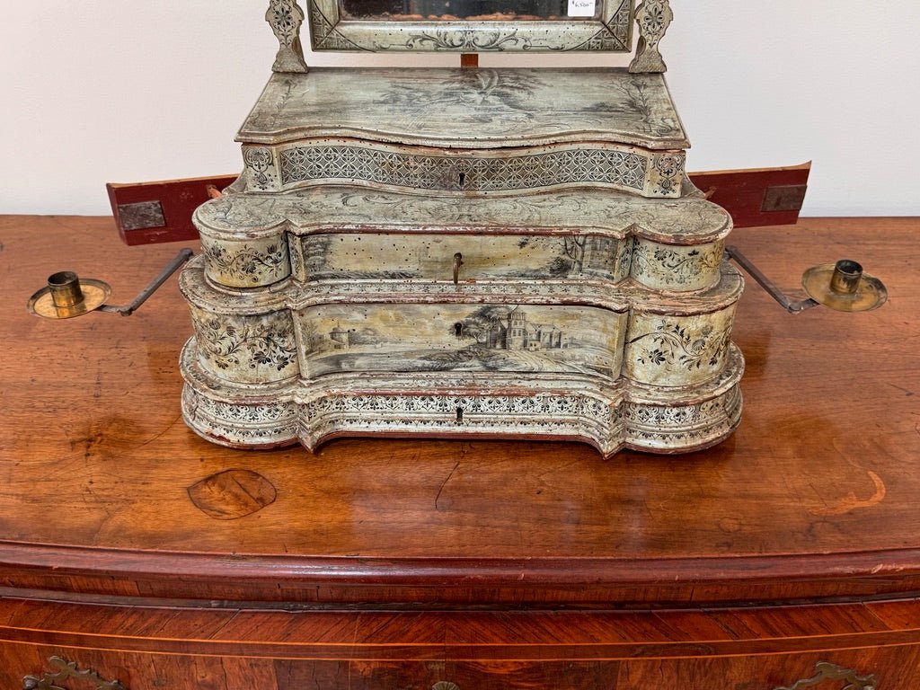 Exceptional 18th Century Venetian dressing table mirror / table top vanity - Helen Storey Antiques