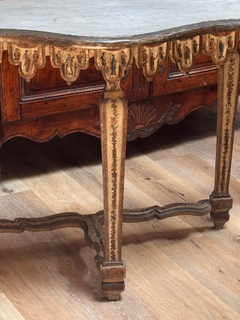 Exceptional Venetian or Northern Italian Console Lacca Povera, C. 1740 - Helen Storey Antiques