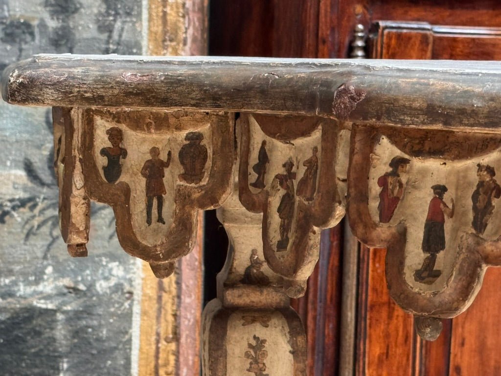 Exceptional Venetian or Northern Italian Console Lacca Povera, C. 1740 - Helen Storey Antiques