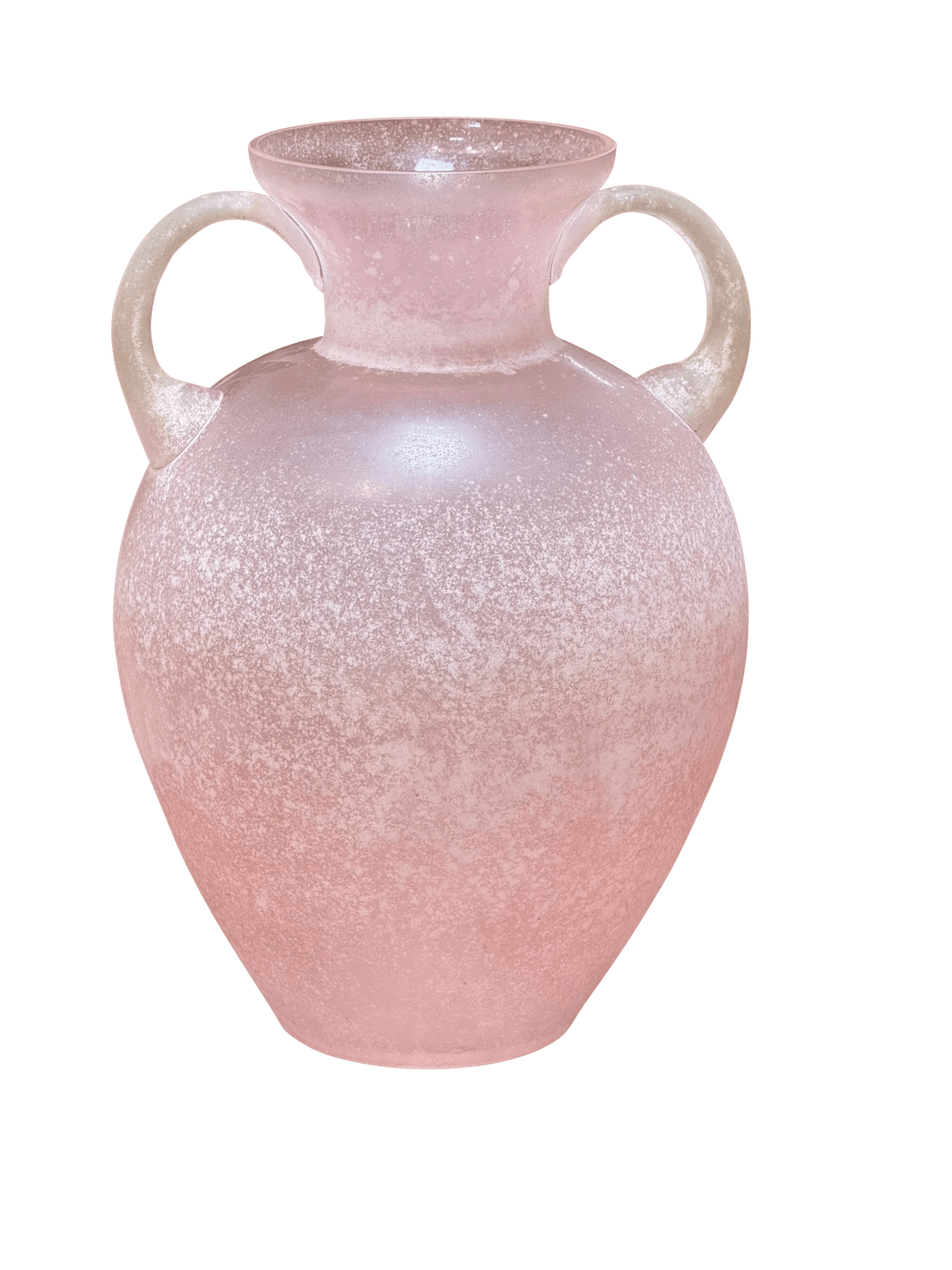 Fabulous pink Seguso Murano glass blown vase - Helen Storey Antiques