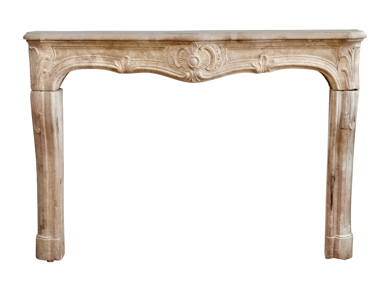 Fine French Limestone Mantelpiece, 18th Century, c, 1745 - Helen Storey Antiques