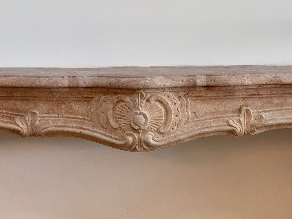 Fine French Limestone Mantelpiece, 18th Century, c, 1745 - Helen Storey Antiques
