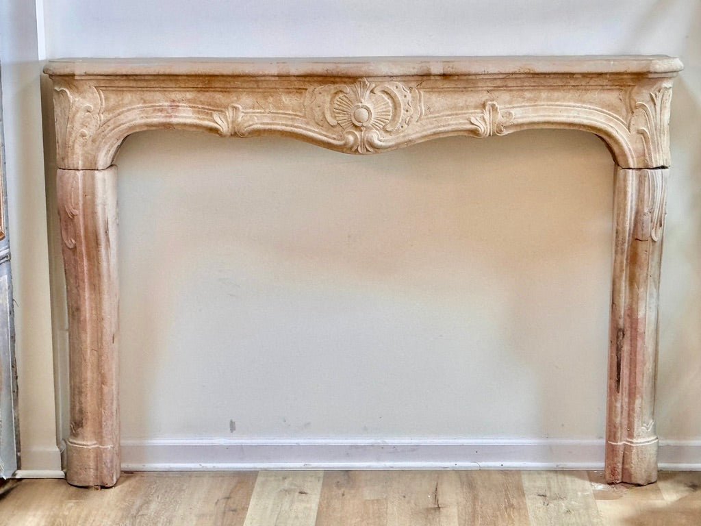 Fine French Limestone Mantelpiece, 18th Century, c, 1745 - Helen Storey Antiques