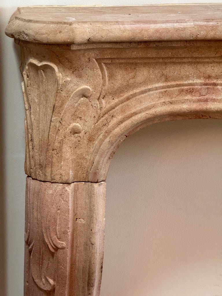 Fine French Limestone Mantelpiece, 18th Century, c, 1745 - Helen Storey Antiques