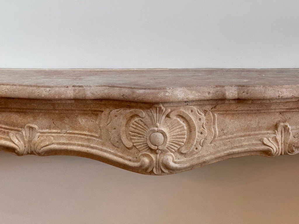 Fine French Limestone Mantelpiece, 18th Century, c, 1745 - Helen Storey Antiques