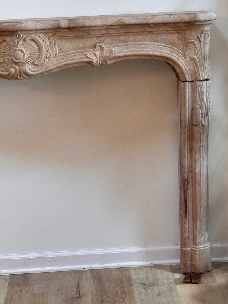 Fine French Limestone Mantelpiece, 18th Century, c, 1745 - Helen Storey Antiques