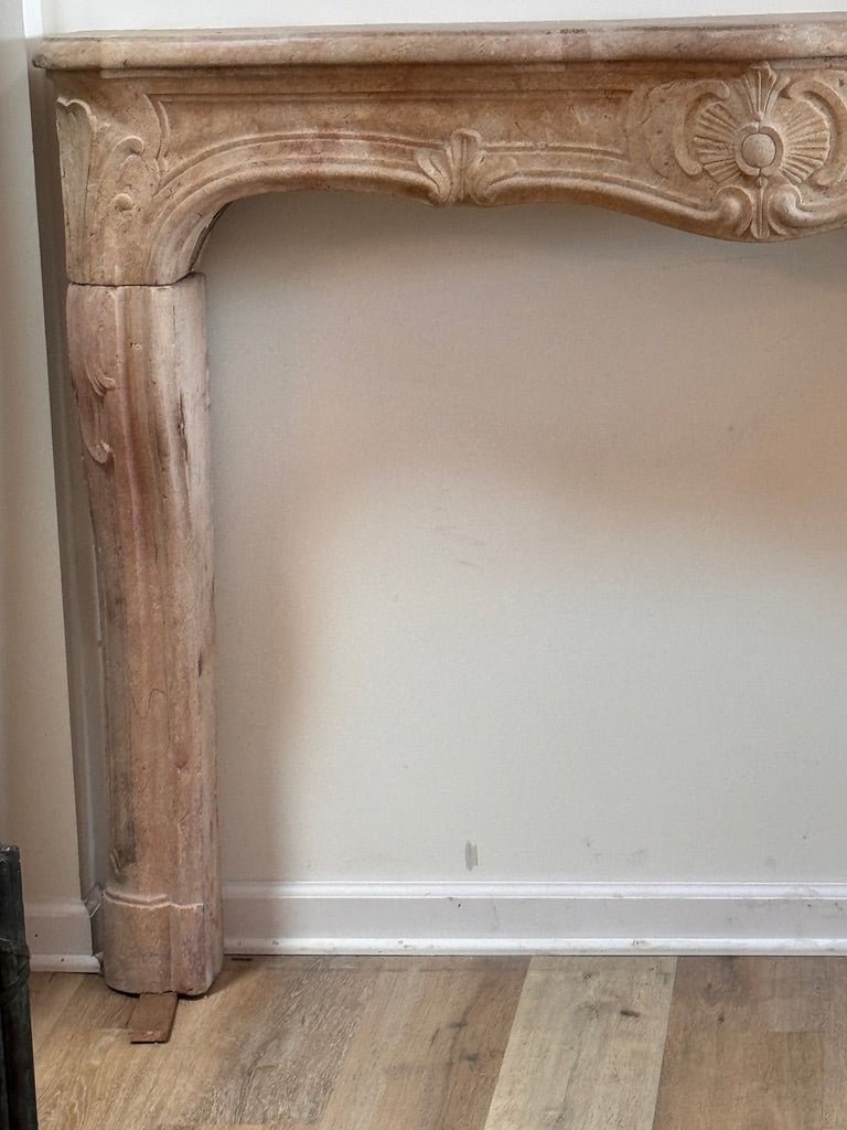 Fine French Limestone Mantelpiece, 18th Century, c, 1745 - Helen Storey Antiques